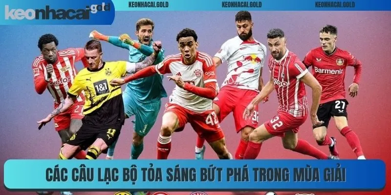 Các câu lạc bộ tỏa sáng bứt phá trong mùa giải